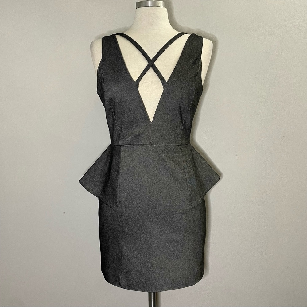 Caribbean Queen Strappy Peplum Bodycon Dress